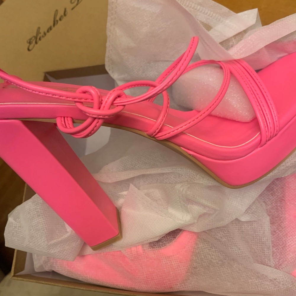 Pink platform Sandals - Picture 5 of 5